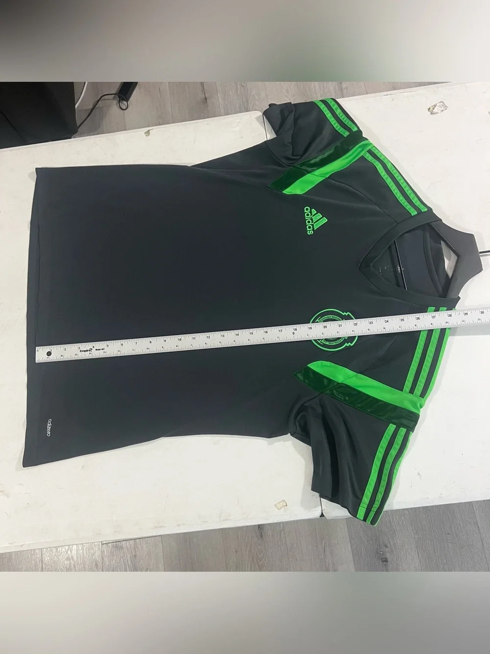 Mexico National Team Training Jersey Mens Large Gray Adidas 2014 AdiZero Futbol